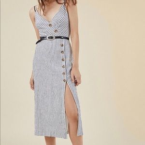 UO linen midi dress